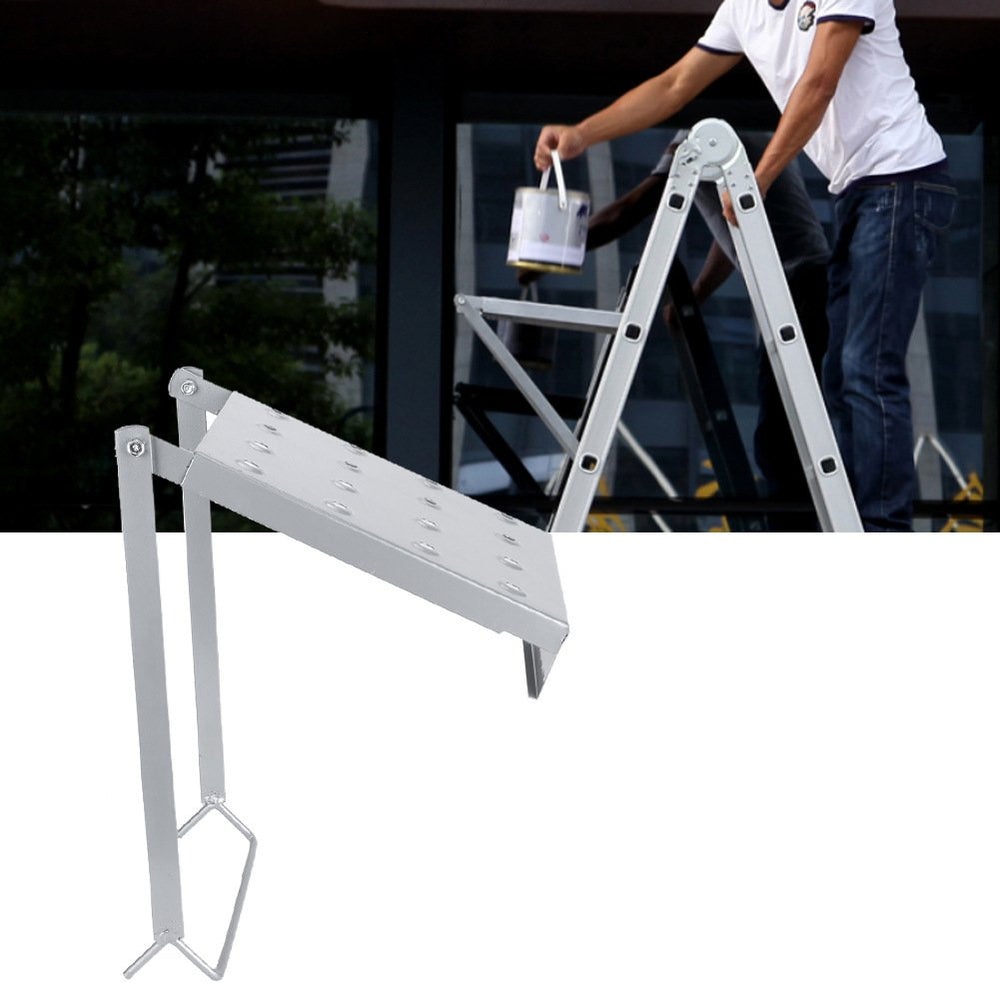 Steel Ladder Platform – 150kg Capacity, Non-Slip Surface & Tool-Free Foldable