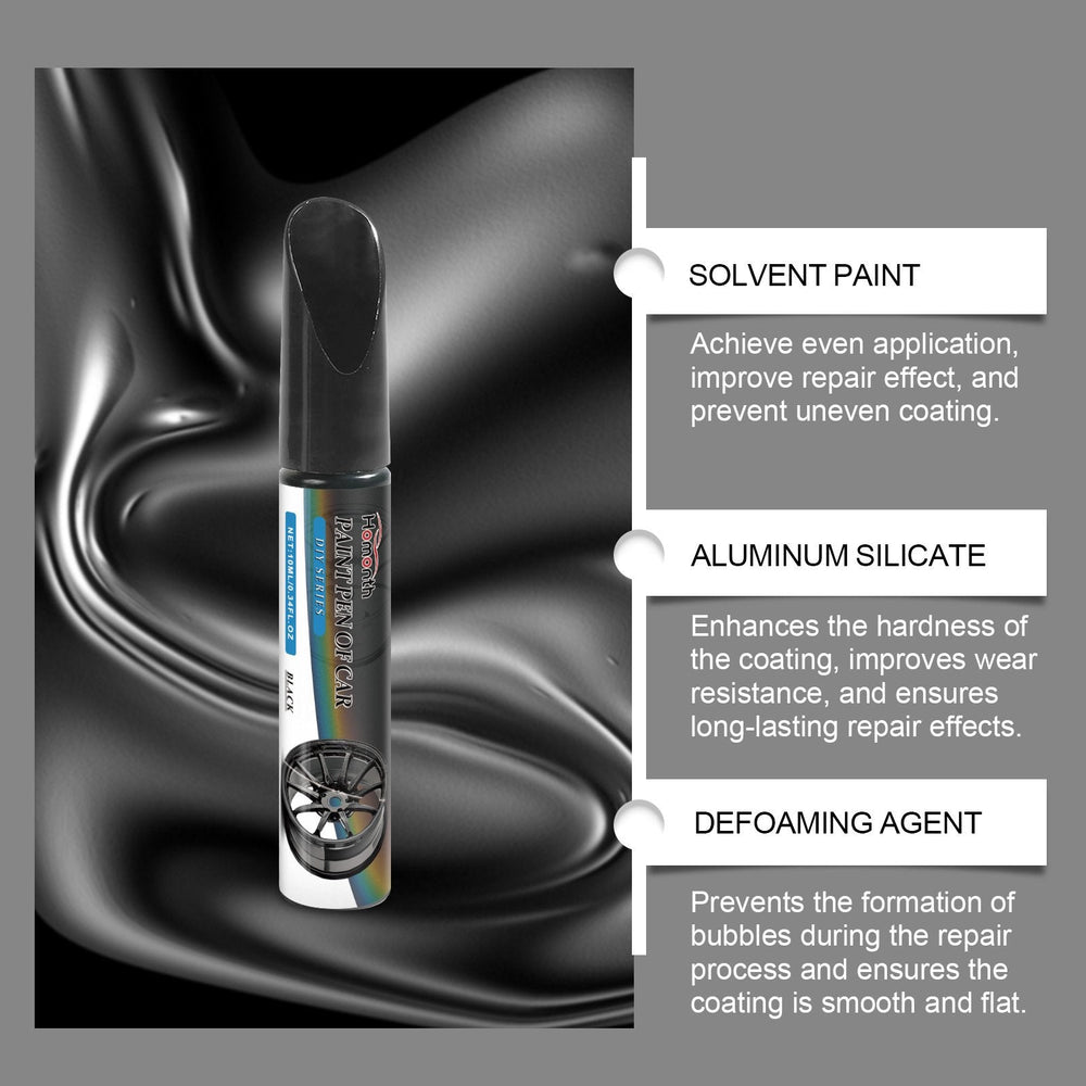 Wheel Rim Repair Paint Pen Set – Black, 3×10ml & Waterproof Touch-Up