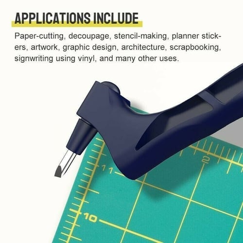 Enhanced Product Title: **360° Rotating Craft Knife with Stainless Steel Blade - Precision Cutting Tool for Arts and Crafts**