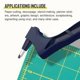 Enhanced Product Title: **360° Rotating Craft Knife with Stainless Steel Blade - Precision Cutting Tool for Arts and Crafts**