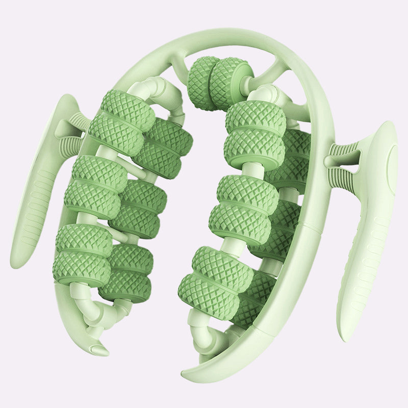 Enhanced Product Title: Ergonomic Leg Massage Roller with Stimulating Nodules for Deep Tissue Relief and Relaxation