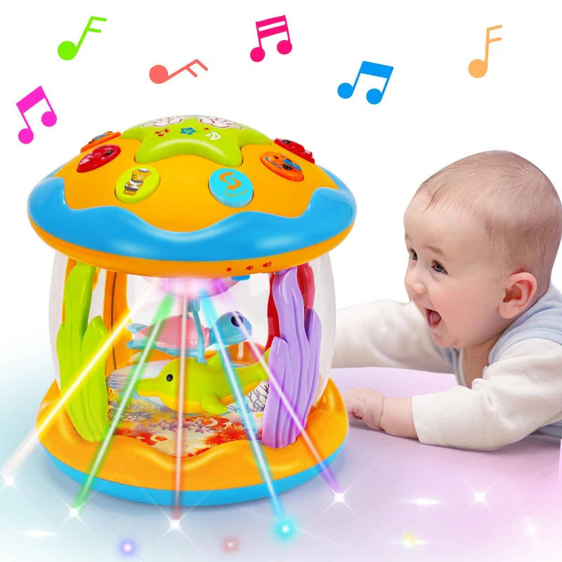 Optimized Product Title: **Rotierender Baby-Nachtlicht-Projektor mit Musik und Sternenhimmel – Beruhigende Schlafhilfe für Neugeborene und Kleinkinder** 

This title includes relevant keywords while providing more detail about the product's features and b