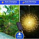 Solar LED Firework Lights – Automatic Outdoor Decorative Lighting for Gardens & Patios