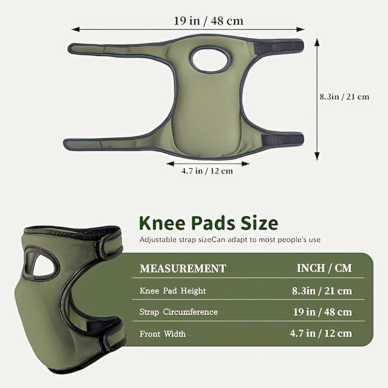 Unisex Garden Knee Pads – Ergonomic, Adjustable Straps & Non-Slip Grip