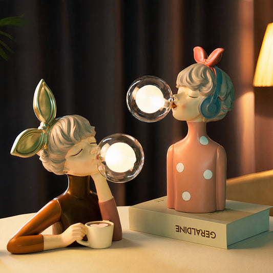 Soap Bubble Table Lamp – Hand-Blown Glass, E27 Socket & Sculptural Design
