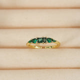 Mothers Day Gold Ring Set Stackable Rhinestone Boho Rings