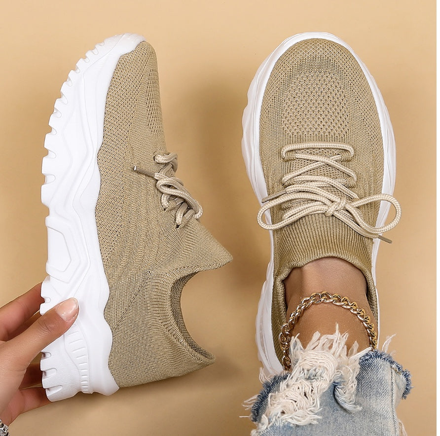 Elena Orthopedic Sneakers - Beige