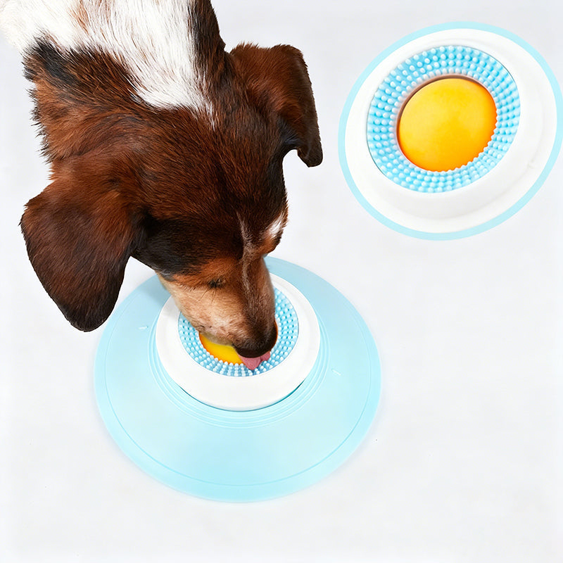Slow Feeder Dog Bowl – Floating Ball, Non-Slip PP/TPR & 14.5cm for Dogs & Cats