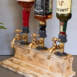 Wood Beverage Dispenser – 5L, Metal Tap & Bar Serving