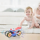 Electric Motorcycle Toy – 360° Rotation, LED Lights & Music for Kids 3+