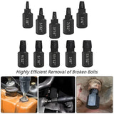 20-Piece Screw Extractor Set – Left-Hand Thread, Removes Stripped & Damaged Screws