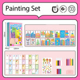 Rainbow Scratch Art Kit – Cartoon Designs, Scraper Tool & Storage Box