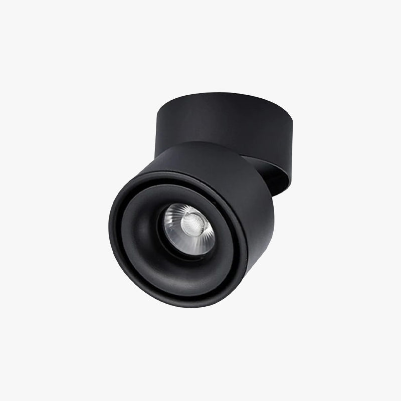LED Ceiling Spotlight – Adjustable Swivel, 10W & Black or White Metal