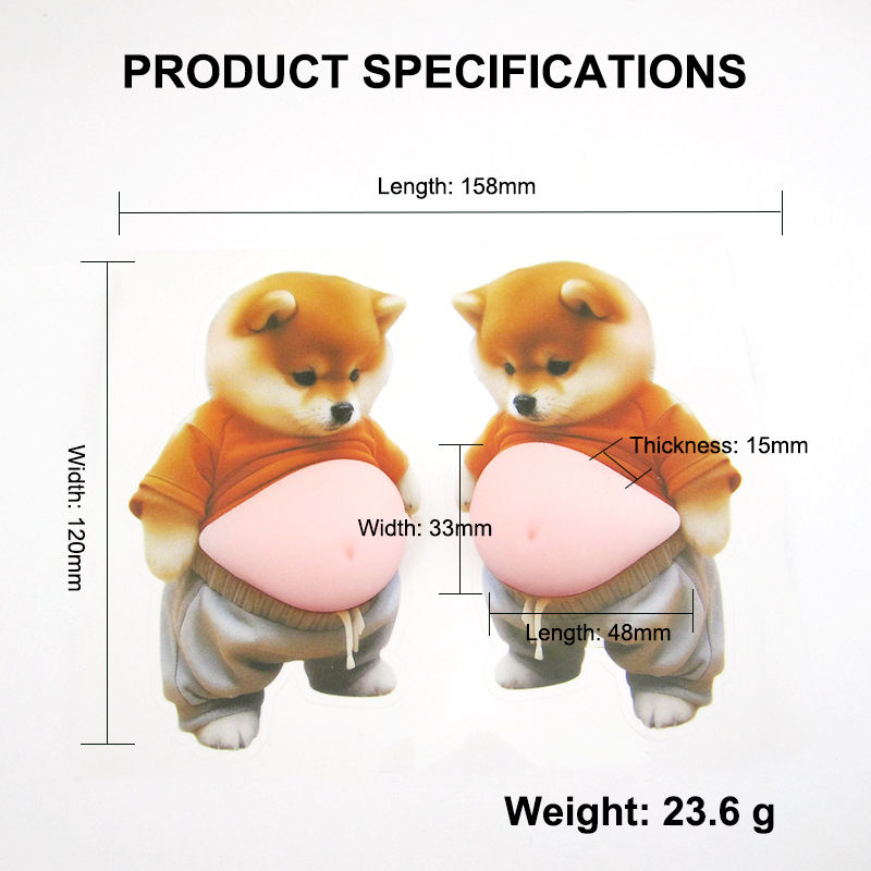 Silicone Bumper Stickers – Dog-Shaped, Food-Grade & Reusable Phone Protection