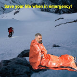 Reflective Emergency Blanket – Waterproof, 90% Heat Reflection & Compact Orange