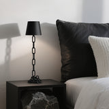 Modern Chain-Link Table Lamp | Rechargeable Touch LED Light