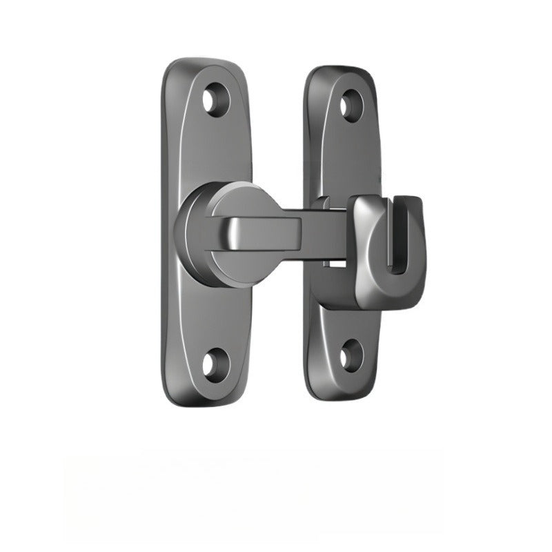 Universal Adjustable Door Latch – Zinc Alloy, 90°/180° Angle & Screw or Adhesive Mount