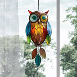 Optimized Product Title: "Bunte Eulen-Hängedekoration mit Blattanhängern – Dekorative Wanddeko für Kinderzimmer und Wohnräume" 

This title includes relevant keywords while also providing additional context for potential buyers.