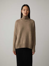 Luxurious cashmere roll-neck jumper for women – Amira Autumn Magic Edition - 4