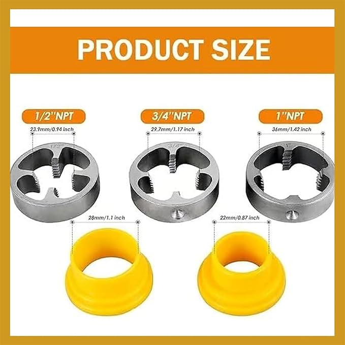 Optimized Product Title: "3-in-1 Gewindeschneider für Wasserrohre – Präzise Rohrgewinde-Schneider für verschiedene Rohrgrößen" 

This title includes relevant keywords while emphasizing the product's versatility and precision, making it more appealing for