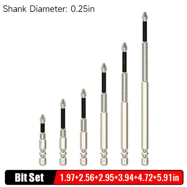 Optimized Product Title: **Magnetisches Schraubendreher-Bit-Set – 6 Längen, Antirutsch-Profil, Hochwertige Präzisionsbits für sicheren Halt** 

This title includes relevant keywords and provides additional details that may attract more clicks.