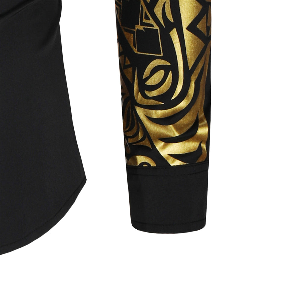 Darius – Men's Shirt with Gold Details