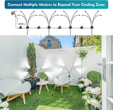 Kalsten | Standing misting system - adjustable height outdoor patio mister for cooling decks, porches, and backyards
