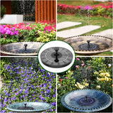 Solar Water Fountain – Self-Starting, 45 cm Spray Height, for Bird Bath & Pond