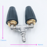 Pressure Washer Turbo Nozzle – Stainless Steel, Dual Rotating Jet & 6.35mm Quick-Connect