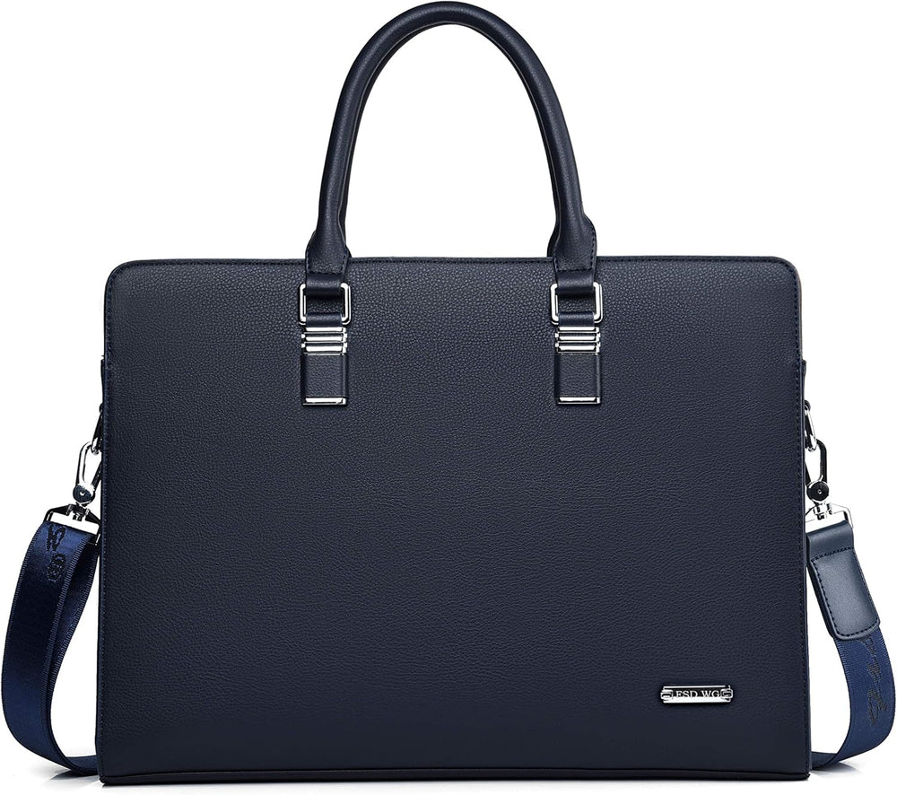 Premium Genuine Leather Multi-Compartment Business Briefcase for Professionals - Stylish & Durable Work Bag