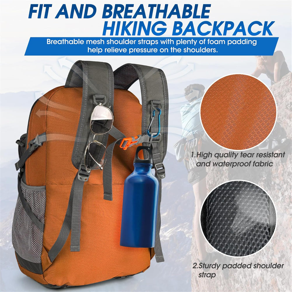 40L Waterproof Hiking & Camping Backpack - Lightweight, Packable & Durable - Ideal for Outdoor Adventures