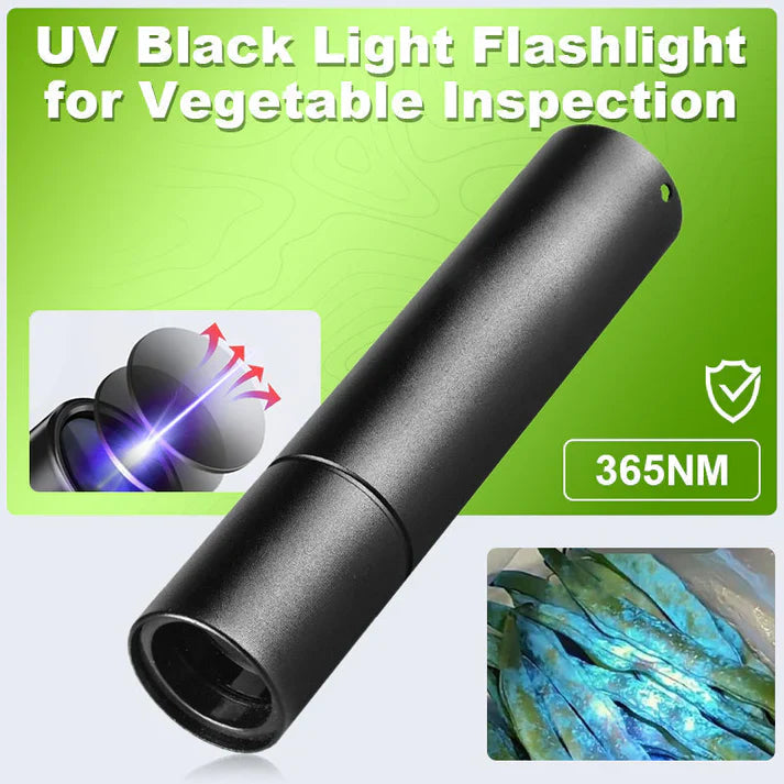 365 nm UV-Taschenlampe – Kompaktes Schwarzlicht für Heimgebrauch & UV-Detektion – Ideal für Flecken, Sicherheit und DIY-Projekte