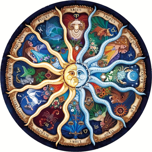 1000-Piece Round Zodiac Puzzle