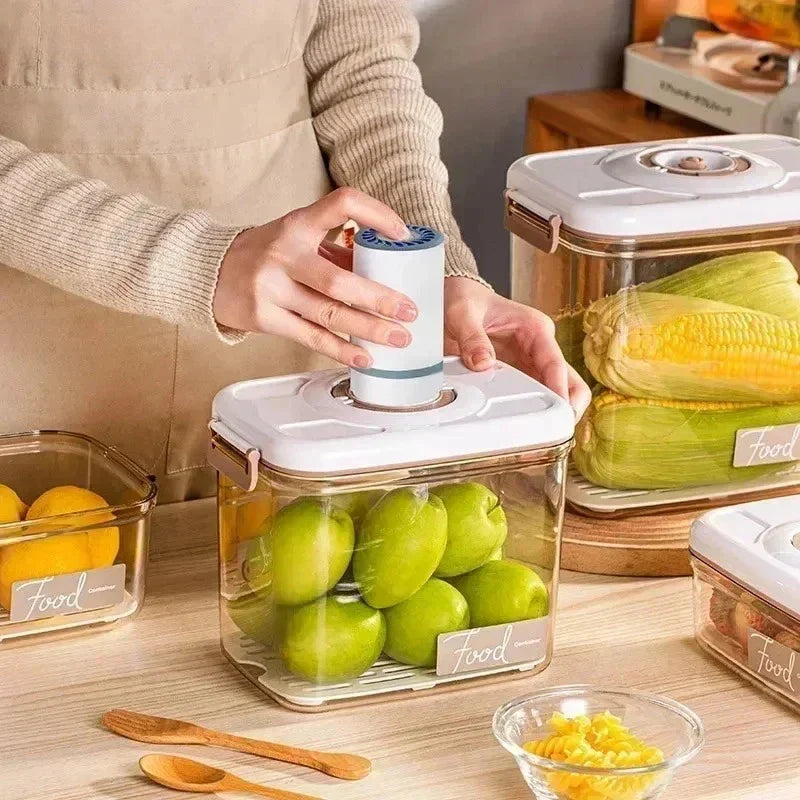 Vacuum Food Storage Container – Hand Pump, BPA-Free & Dishwasher Safe