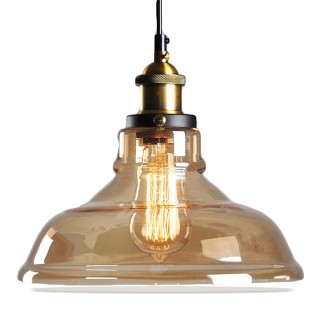 Vincent Crystal Hanging Lamp - Amber Style 3