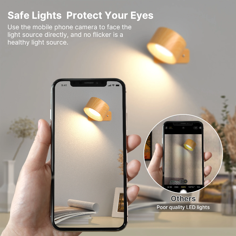 Optimized Product Title:  
"360° Schwenkbare Wiederaufladbare LED-Wandleuchte – Touch-Bedienung, Kabellos & Flexibel für Innen- und Außenbereich"  

This title enhances clarity and includes relevant keywords for better visibility on Google Shopping.