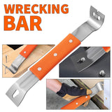 Stainless Steel Pry Bar – Nail Puller, Non-Slip Grip & 27cm Multi-Tool
