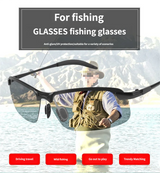 Polarized Photochromic Sunglasses – Unisex, Adaptive Lenses & UV Wrap Frame