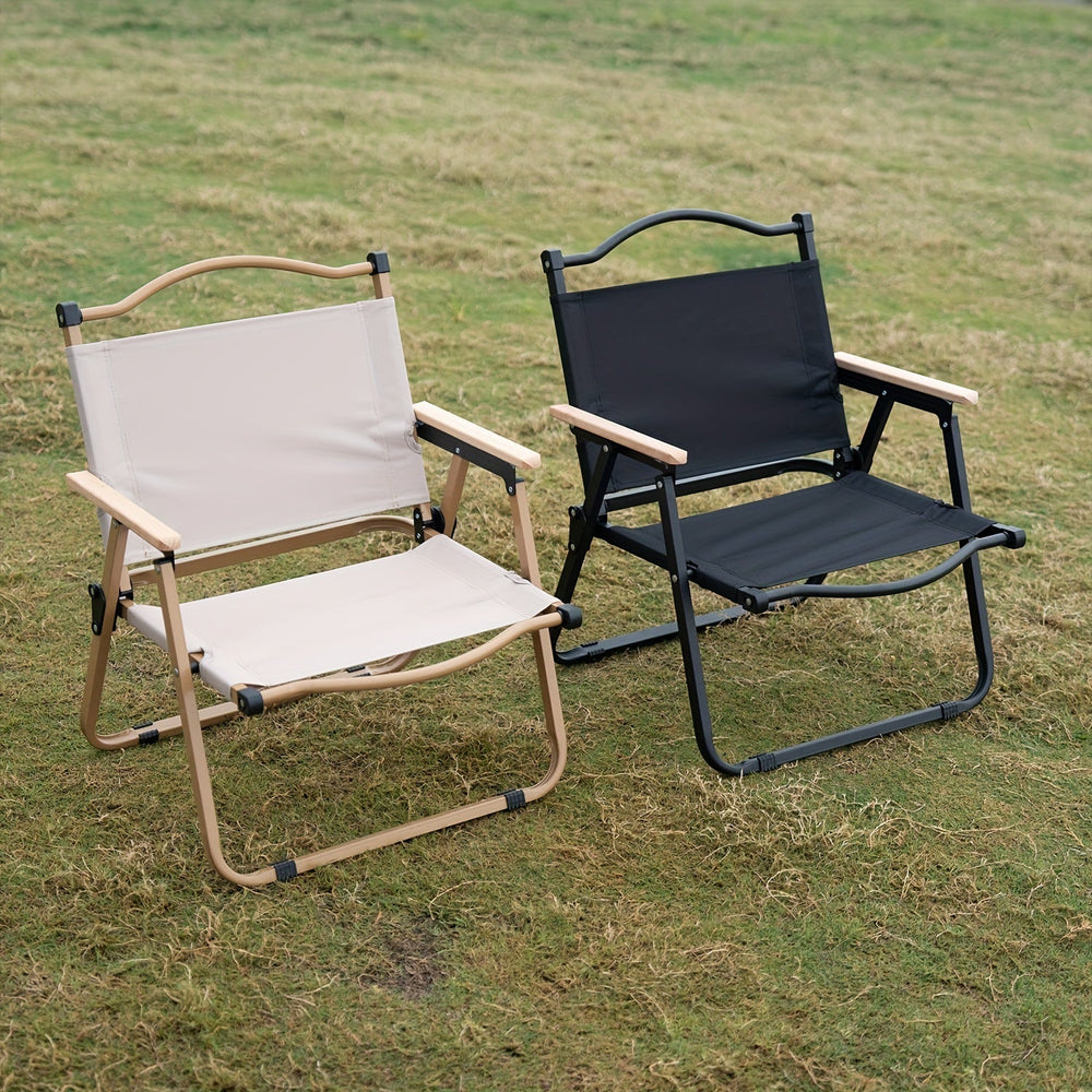 Folding Camping Chair – Aluminum Frame, Reclining & Oxford Fabric