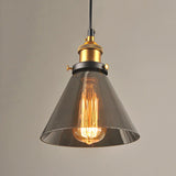Vincent Crystal Hanging Lamp - Smoke Gray Style 2