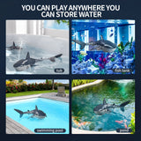 RC Shark Robot – LED Light, Water Spray & USB Rechargeable