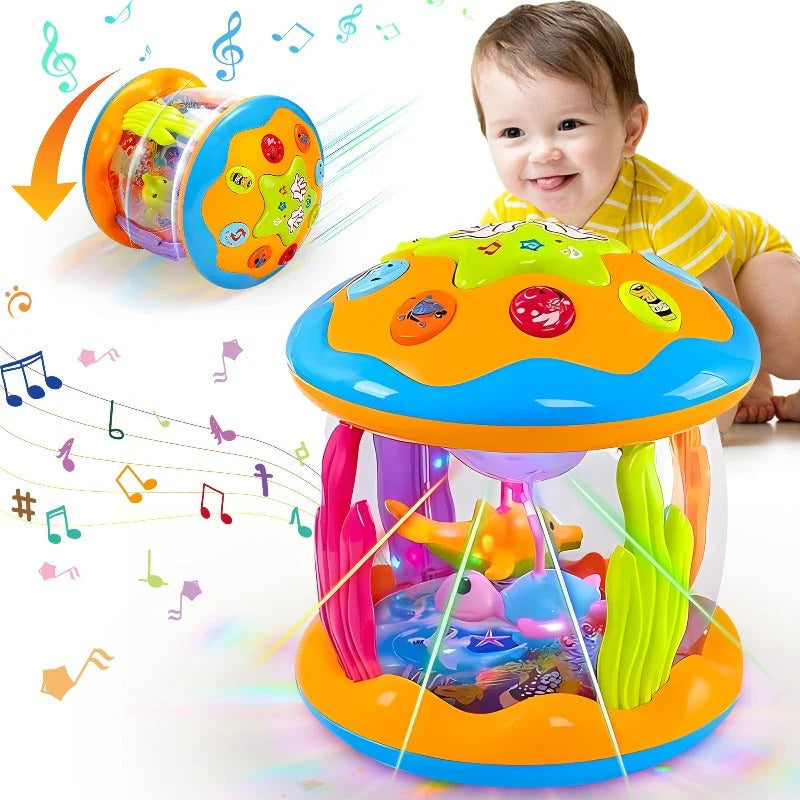 Optimized Product Title: **Rotierender Baby-Nachtlicht-Projektor mit Musik und Sternenhimmel – Beruhigende Schlafhilfe für Neugeborene und Kleinkinder** 

This title includes relevant keywords while providing more detail about the product's features and b