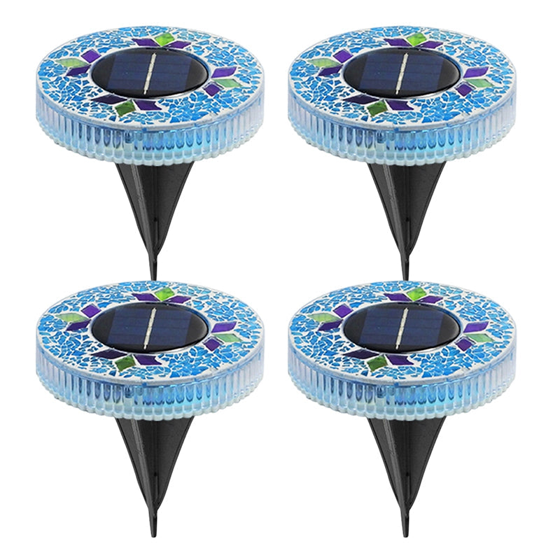 Solar Gartenleuchten Mosaik-Design – 6 LEDs, bis zu 10 Stunden