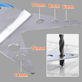 Tile Drilling Jig – Stainless Steel with Suction Cup & Multi-Size Hole Guide