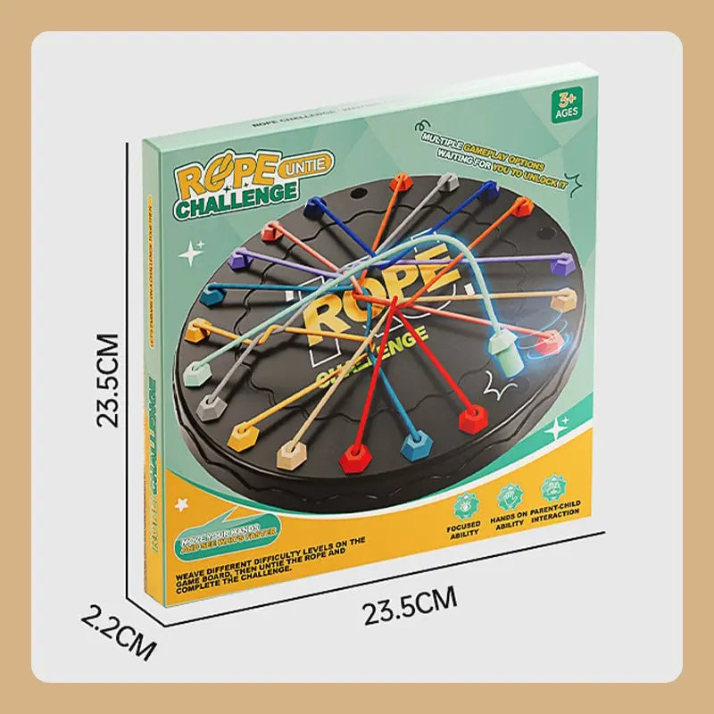 Enhanced Product Title: "Logik-Seilspiel – Konzentrations- und Geschicklichkeitsspiel für Jung und Alt – Ideal für Familien und Gruppenaktivitäten" 

This title includes relevant keywords while providing a clearer description of the product's benefits and