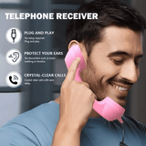Retro Phone Handset – Ergonomic ABS, USB Plug & Play & Built-in Controls