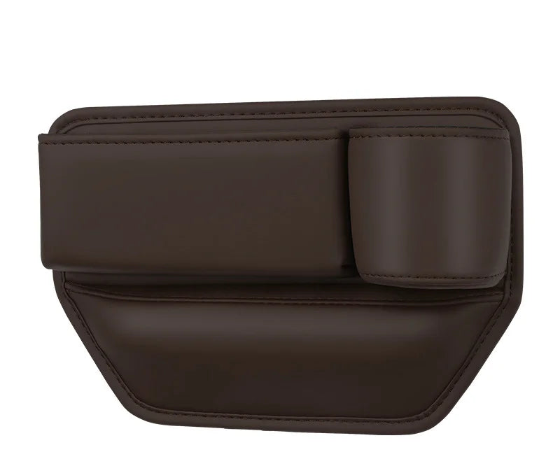 Car Seat Gap Organizer – PU Leather, Cup & Phone Holder, 2-Pack