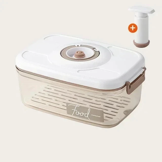 Vacuum Food Storage Container – Hand Pump, BPA-Free & Dishwasher Safe