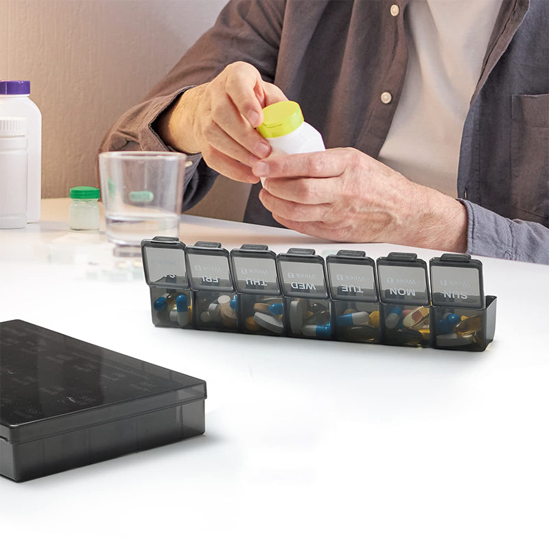 Medikamenten-Organizer 28 Fächer – Wochendispenser für Tabletten