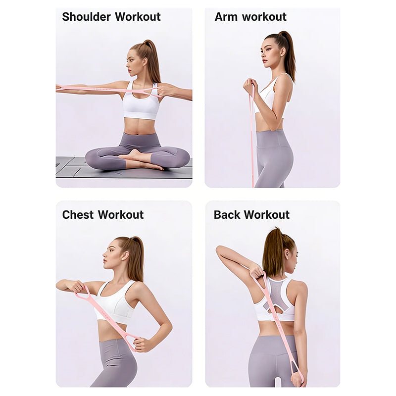 Double-Loop Resistance Band – 20lb Silicone, Non-Slip Grip & Sweat-Resistant